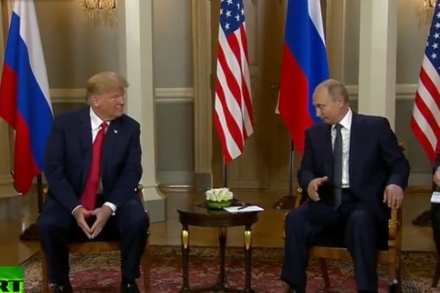 Путин и Трамп начали переговоры в Хельсинки