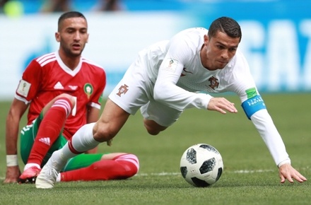 Португалия ведёт после первого тайма в матче с Марокко на ЧМ-2018