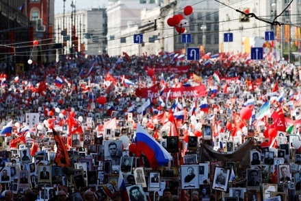 В акции «Бессмертный полк» по всей России приняли участие почти 8 миллионов человек