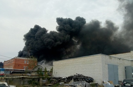 Один человек погиб при пожаре на предприятии «Карбохим» под Нижним Новгородом