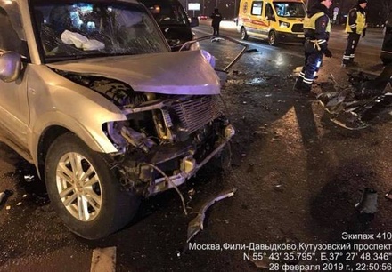 Предполагаемый виновник ДТП на Кутузовском проспекте в Москве скончался