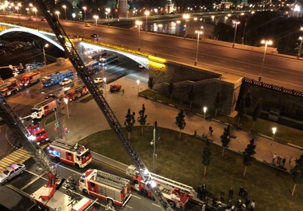 При пожаре в «Доме на набережной» в Москве никто не пострадал