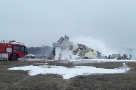 В Казахстане потерпел крушение военный самолёт Ан-26