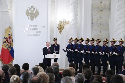 В Кремле состоялась церемония вручения госнаград