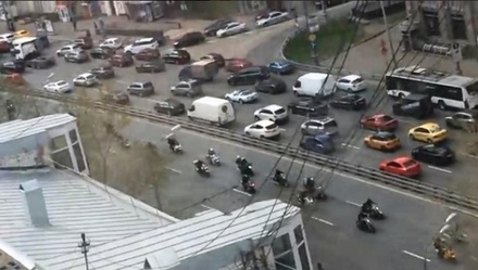 Сотни байкеров перекрыли ТТК в Москве