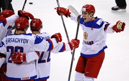 Российские хоккеисты разгромили латвийцев на молодёжном Чемпионате мира