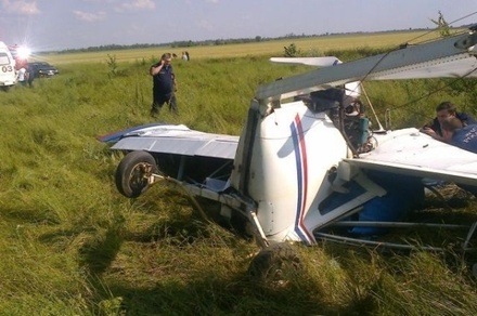 Пилот упавшего под Саратовом самолёта находится в тяжёлом состоянии