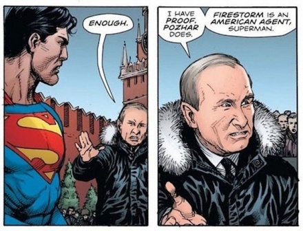 В США выпустили комикс о встрече Владимира Путина с Суперменом