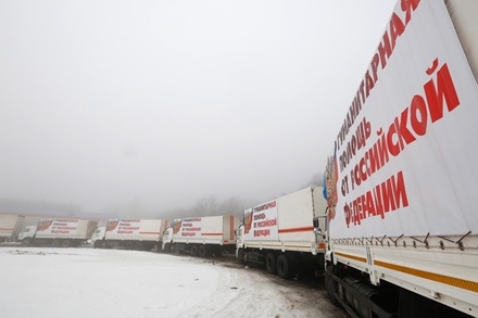 В Луганске и Донецке началась разгрузка гуманитарной помощи из России
