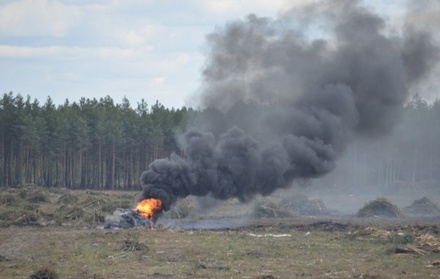 Вертолёт Ми-28Н упал на авиашоу в Рязанской области
