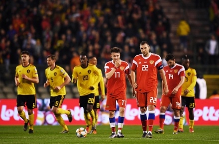 Футболисты сборной России проиграли Бельгии в отборочном матче Евро-2020