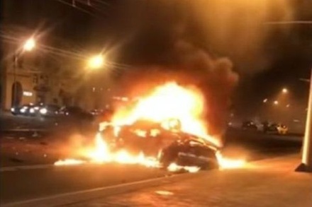 Виновники ДТП на Кутузовском скончались от травм до начала возгорания автомобиля