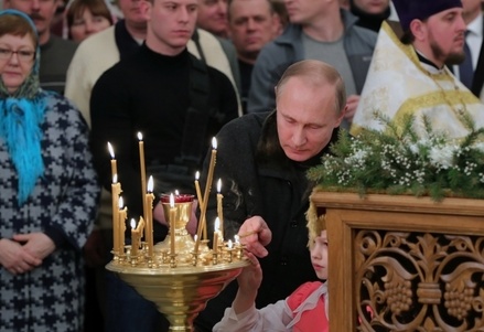 Владимир Путин поздравил российских граждан с Рождеством
