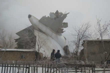 Турецкий грузовой самолёт рухнул на дачный посёлок под Бишкеком