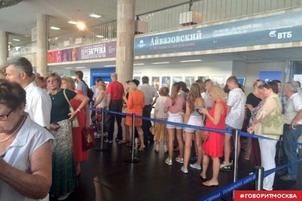 Перед открытием выставки Айвазовского в Третьяковке образовались очереди