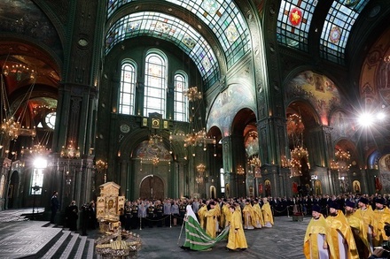 Патриарх Кирилл освятил главный храм Вооружённых сил России
