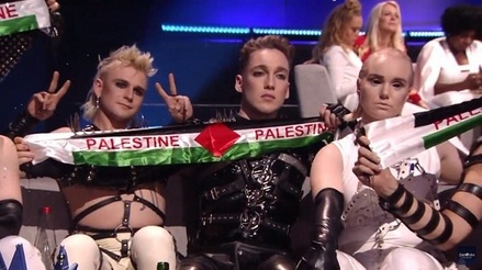 Флаг Палестины дважды попал в прямой эфир на «Евровидении» в Израиле