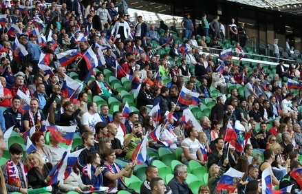 Сборная России по футболу встречается в товарищеском матче с командой Коста-Рики