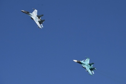 В Липецкой области во время полёта столкнулись два истребителя Су-34