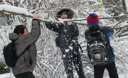 В московских школах объявлен свободный график посещения из-за снегопада