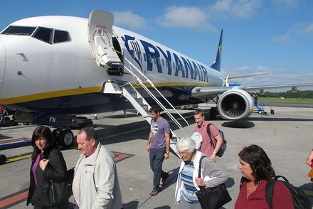 Экстренно севший в Минске самолёт Ryanair приземлился в Вильнюсе