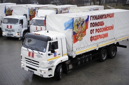 МЧС России направило в Донбасс 62-ю колонну с гуманитарной помощью