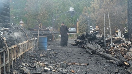 В Минкульте заявили, что РПЦ должна ответить за сгоревшую в Кургане церковь XIX века