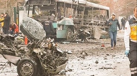 Автобус взорвался в турецком Кайсери