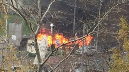 На юго-востоке Москвы сгорел автобус