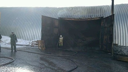 При пожаре в овощехранилище под Липецком погибли четыре человека
