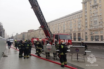 Пожар начался в Московском академическом театре сатиры