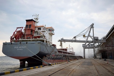 Первое судно с зерном покинет порт Украины в 8:30 мск