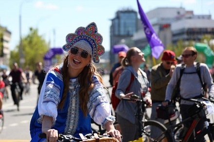 В Московском весеннем велофестивале приняли участие более 65 тысяч человек