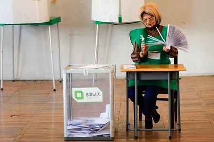 ЦИК Грузии обнародовал первые предварительные итоги выборов президента