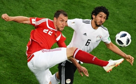 Первый тайм матча Россия – Египет на ЧМ-2018 завершился со счётом 0:0