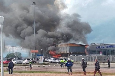 Пожар произошёл в аэропорту Минеральных Вод