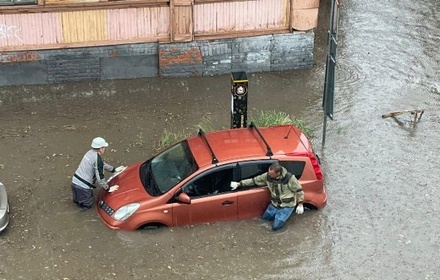 Центр Нижнего Новгорода затопило из-за ливня