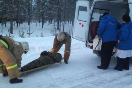 В Якутии опрокинулся микроавтобус