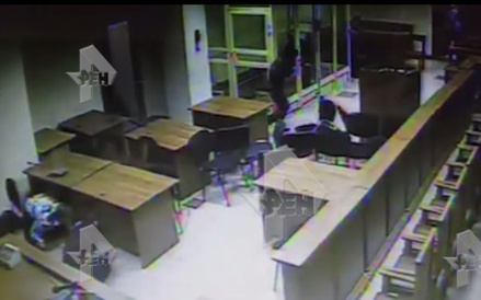 Опубликовано видео с места перестрелки с «бандой ГTA» в Мособлсуде