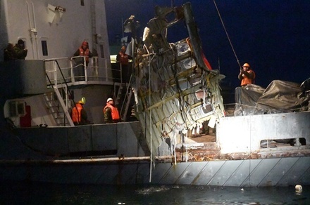 В Чёрном море нашли 60-метровый фрагмент упавшего Ту-154