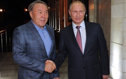 В Казахстане начались переговоры Владимира Путина и Нурсултана Назарбаева