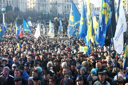 В Киеве завершилась акция оппозиции накануне саммита в нормандском формате