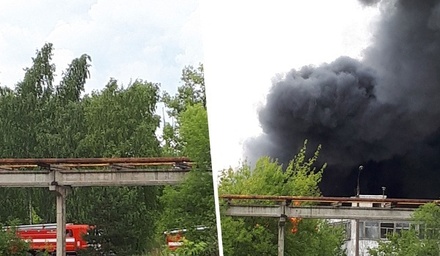 Пожар на территории бывшего завода в нижегородском Дзержинске потушили