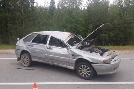 Автомобиль под управлением подростка попал в ДТП на трассе в Ханты-Мансийском округе
