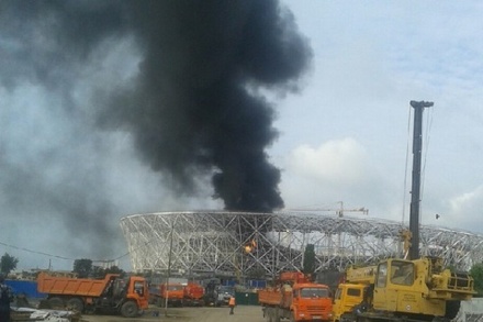 На строящемся стадионе для ЧМ-2018 в Волгограде произошёл пожар