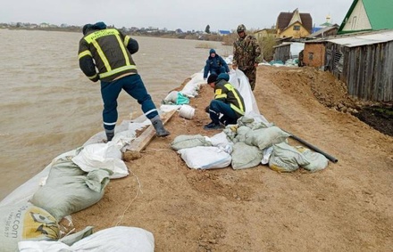 Уровень воды в реке Ишим близ села Викулово превысил 11 метров