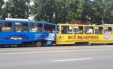 СКР начал проверку после аварии с трамваями в Екатеринбурге