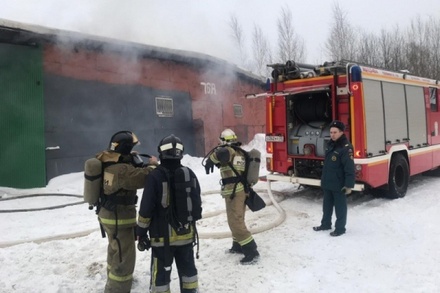 Крупный пожар произошёл в школе под Владимиром