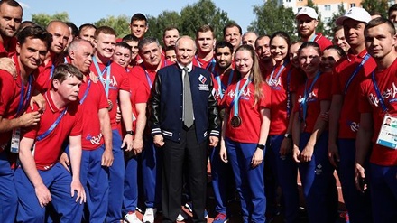 Владимир Путин встретился с участниками Европейских игр