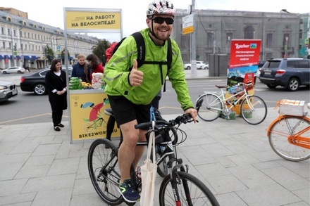 В Москве началась акция «На работу на велосипеде»